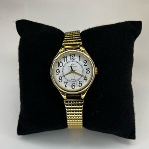 Timex Viewpoint CC3D82200, Women's Goldtone Expansion Band Watch, White Dial